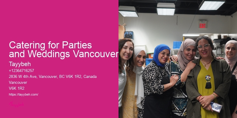 Catering for Parties and Weddings Vancouver