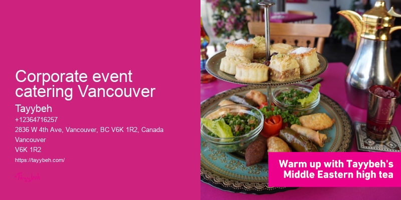 Corporate event catering Vancouver