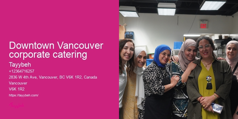Downtown Vancouver corporate catering
