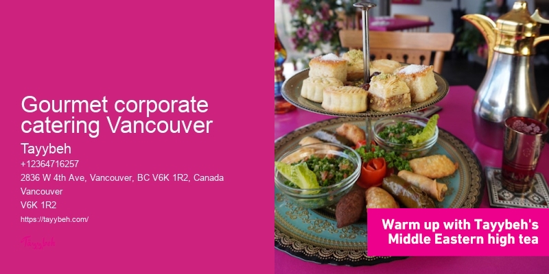 Gourmet corporate catering Vancouver