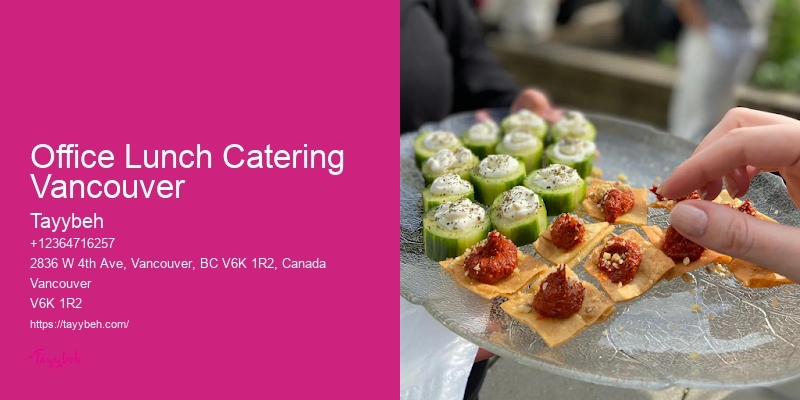 Office Lunch Catering Vancouver