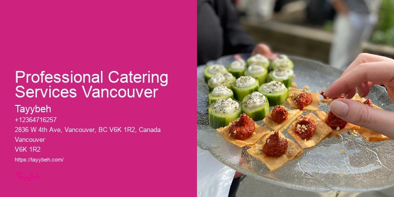 Professional Catering Services Vancouver