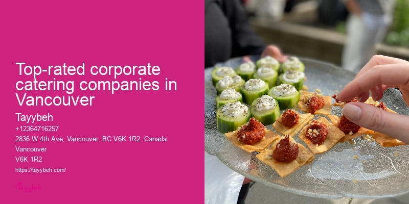 Top-rated corporate catering companies in Vancouver