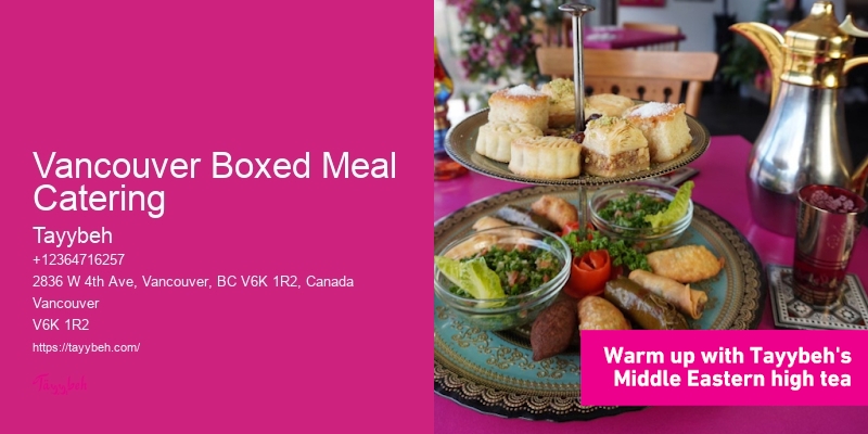 Vancouver Boxed Meal Catering