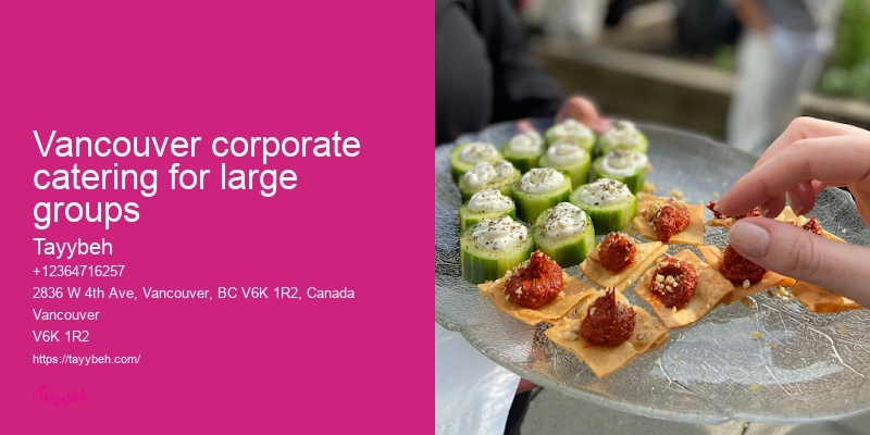 Vancouver corporate catering for large groups