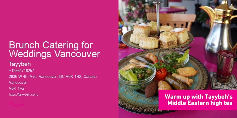Family-Style Lunch Catering Brunch Catering for Weddings Vancouver