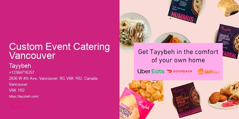 Custom Event Catering Vancouver
