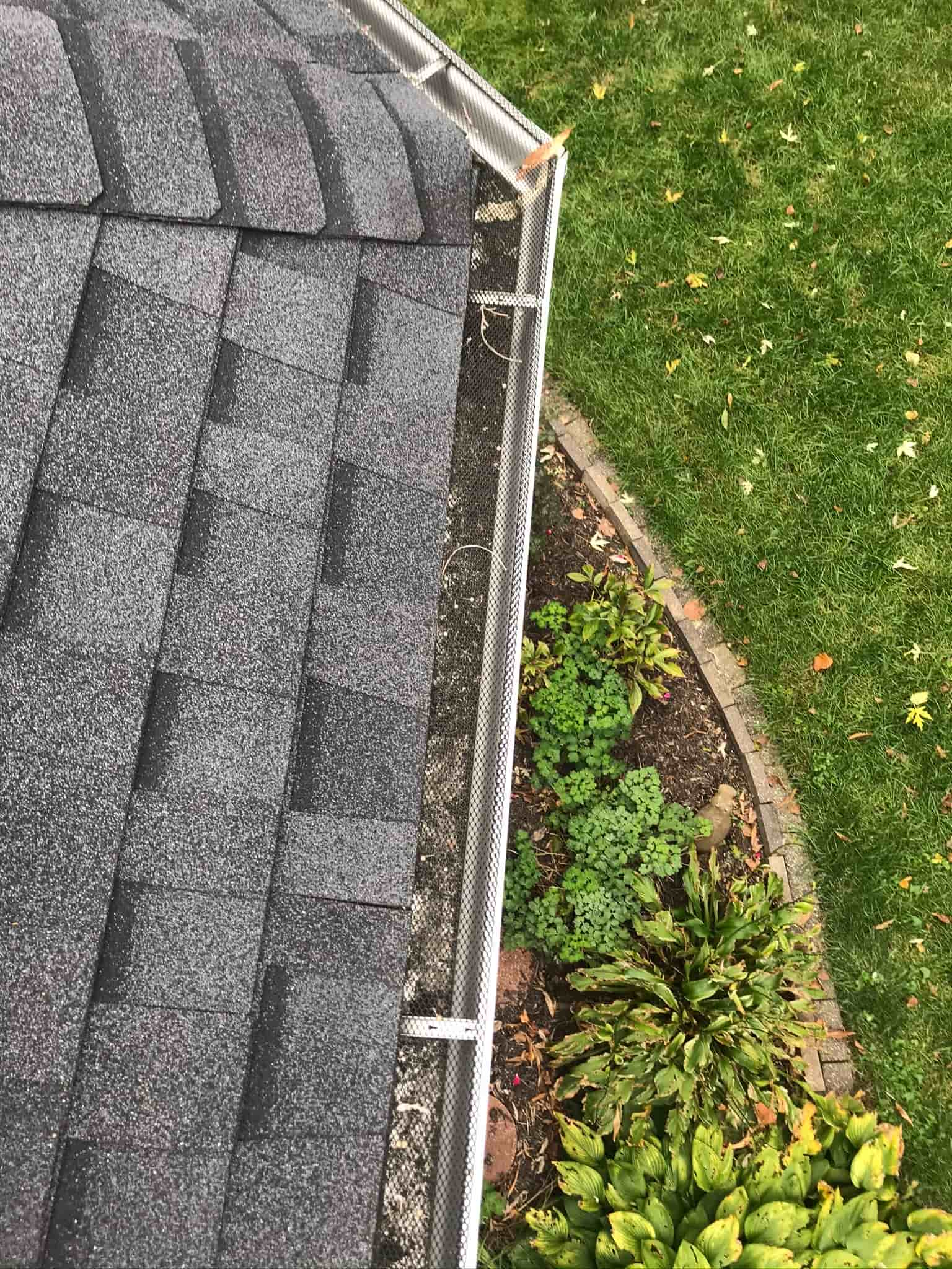 ladder to clean gutters