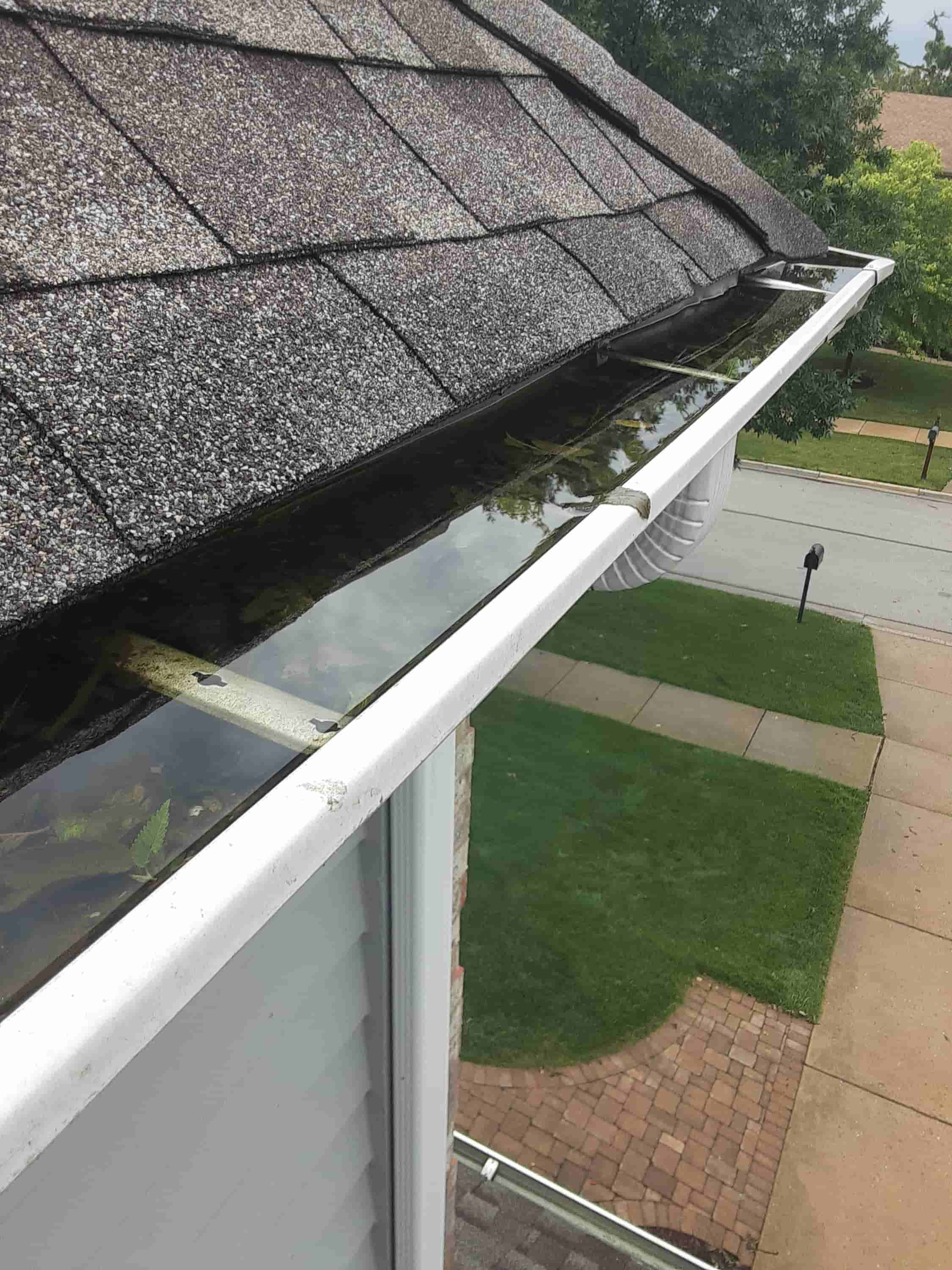 how to clean covered gutters