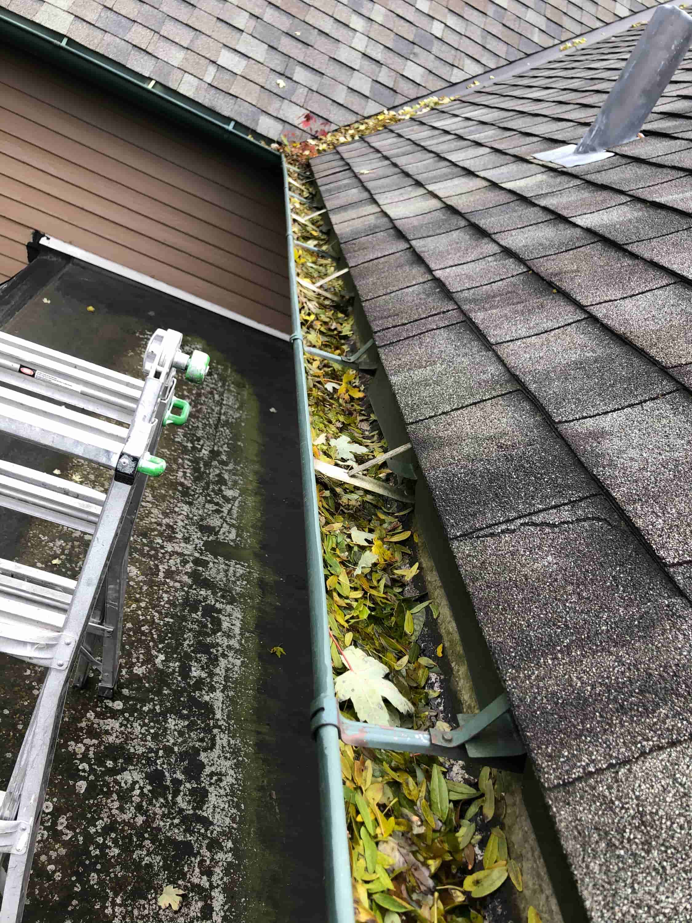 how to clean gutters with screens
