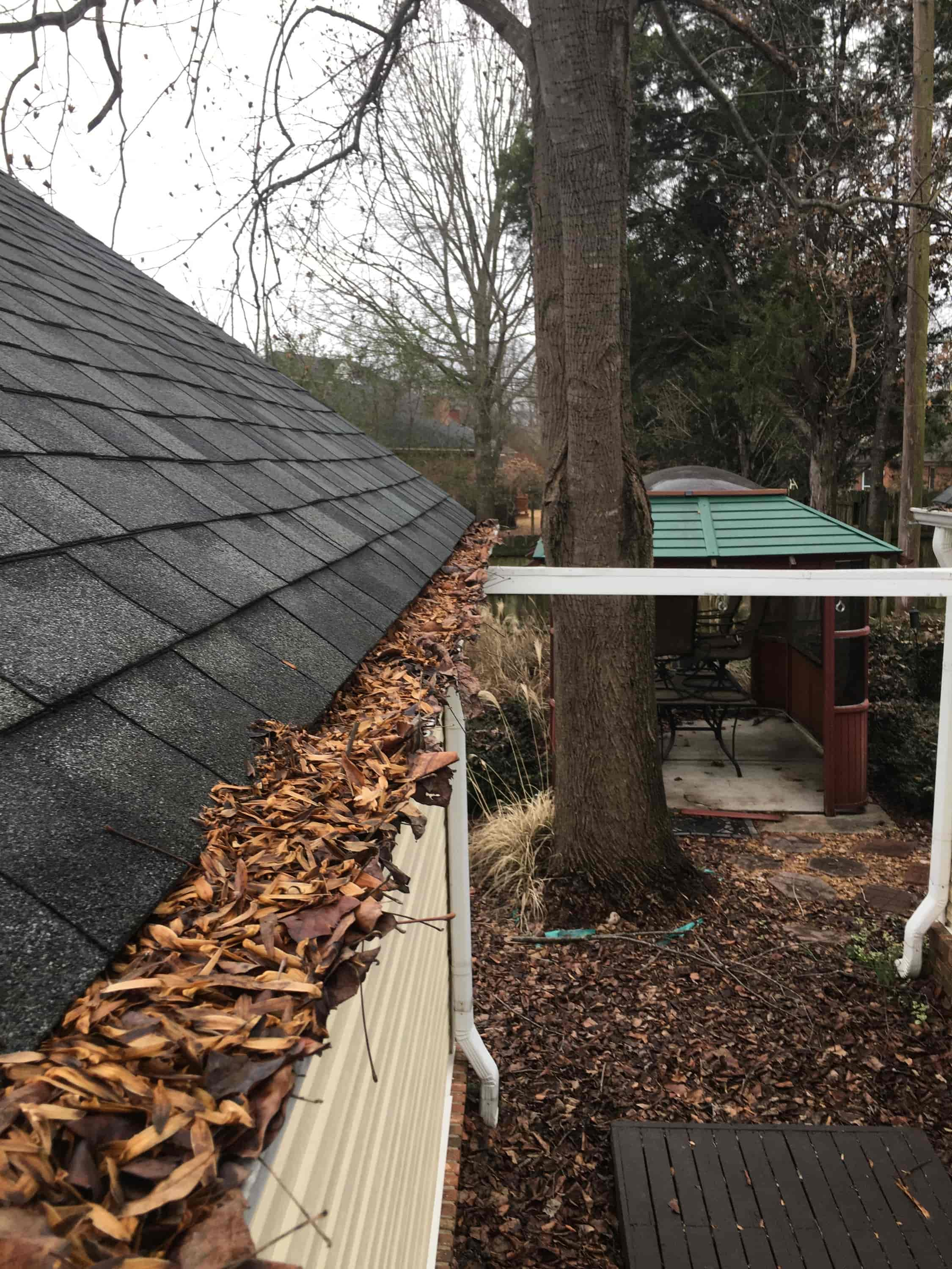 tools to clean gutters on roof