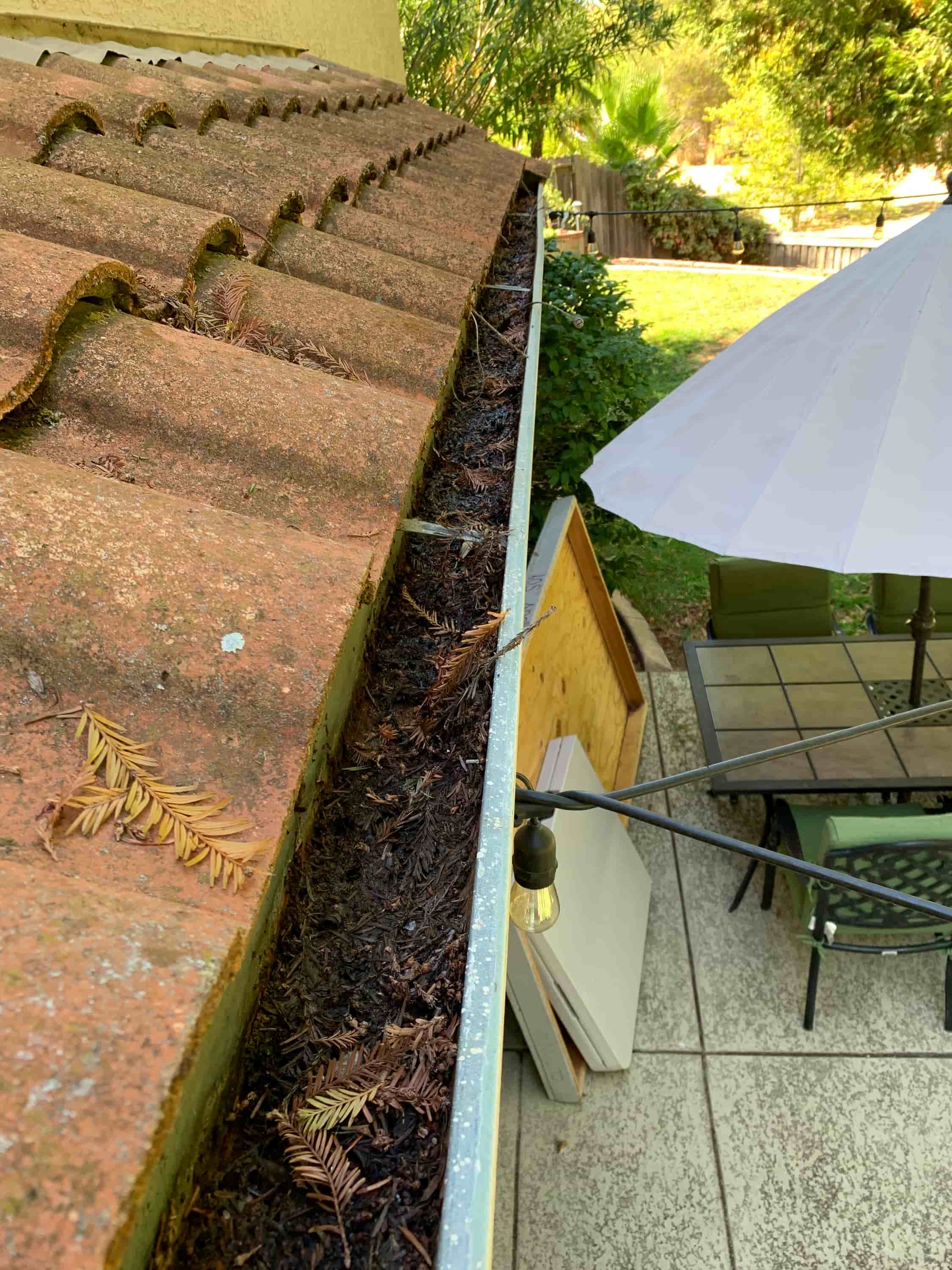 rain gutter cleaning