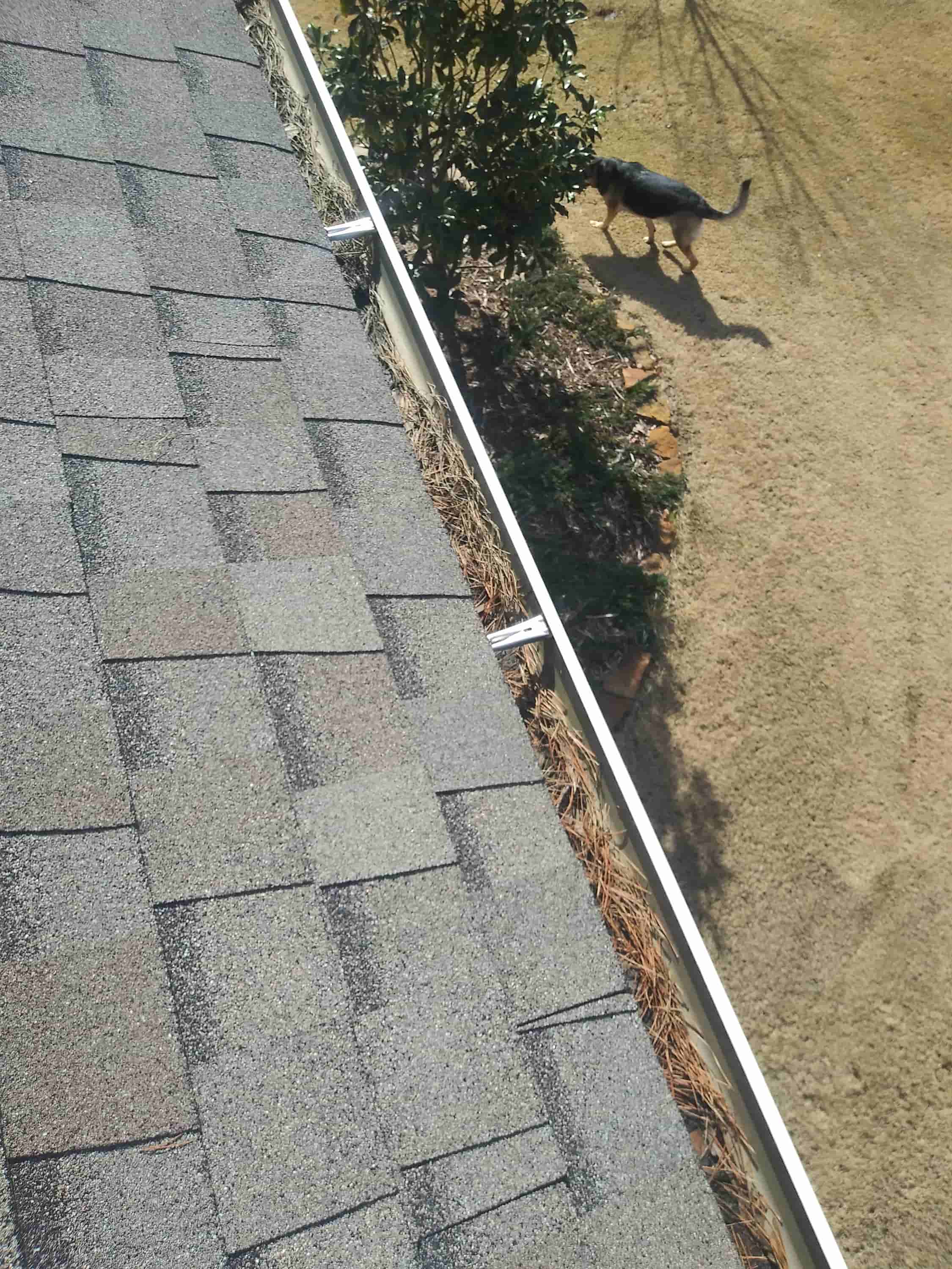 cleaning gutters without a ladder