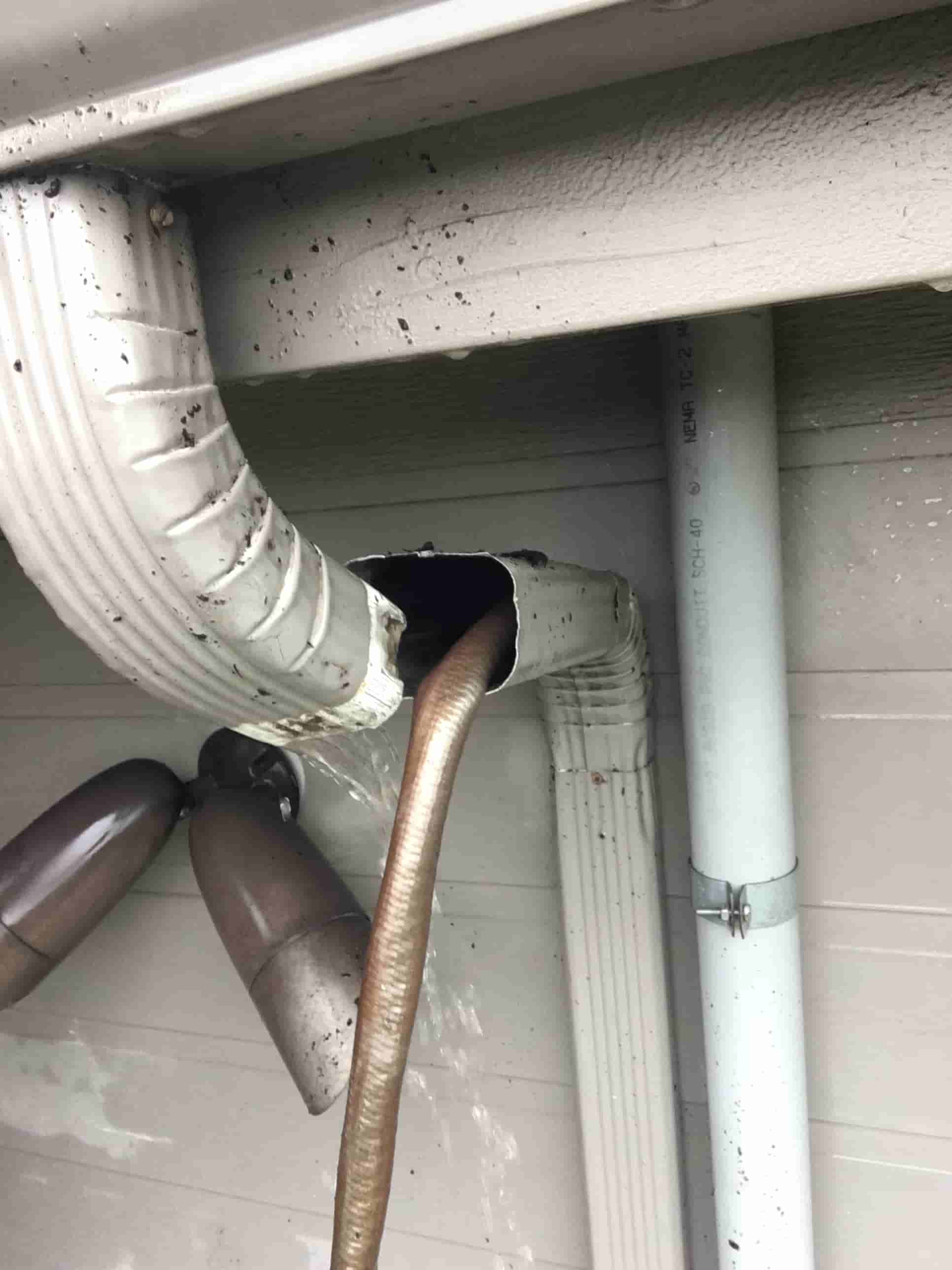 clean gutters without ladder