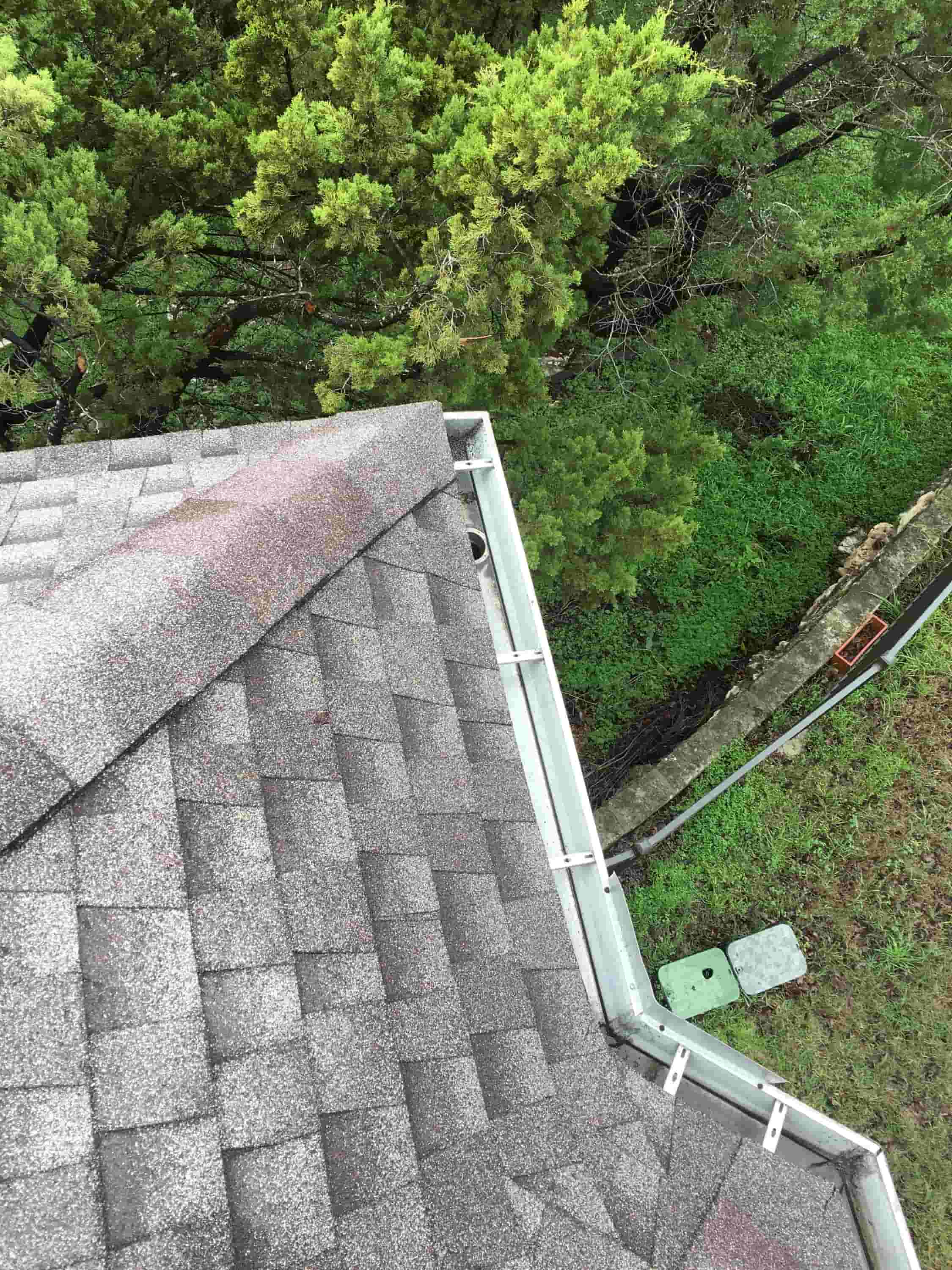 gutter cleaning from ground level