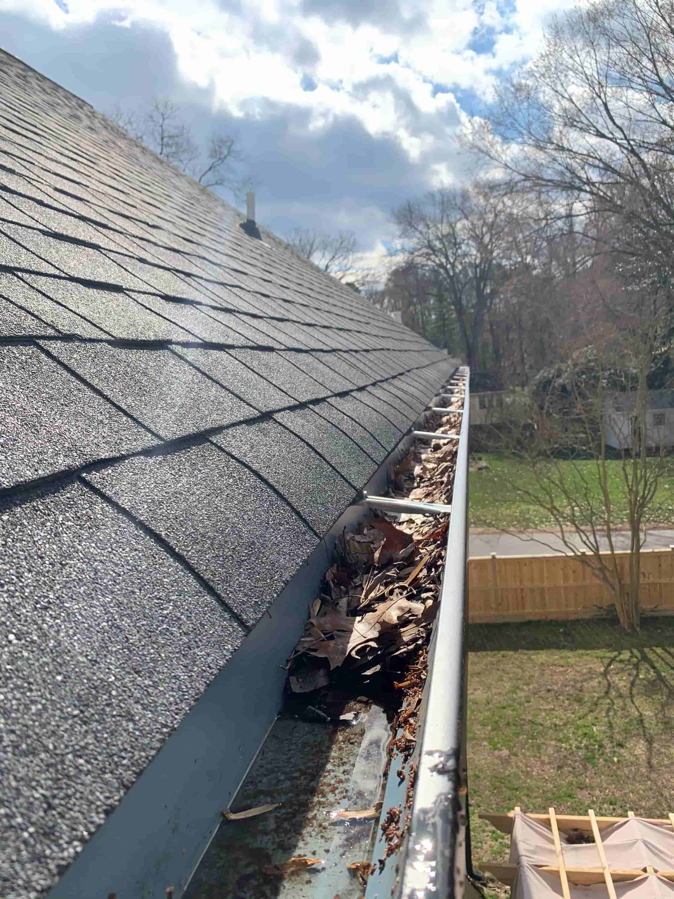 how to clean covered gutters
