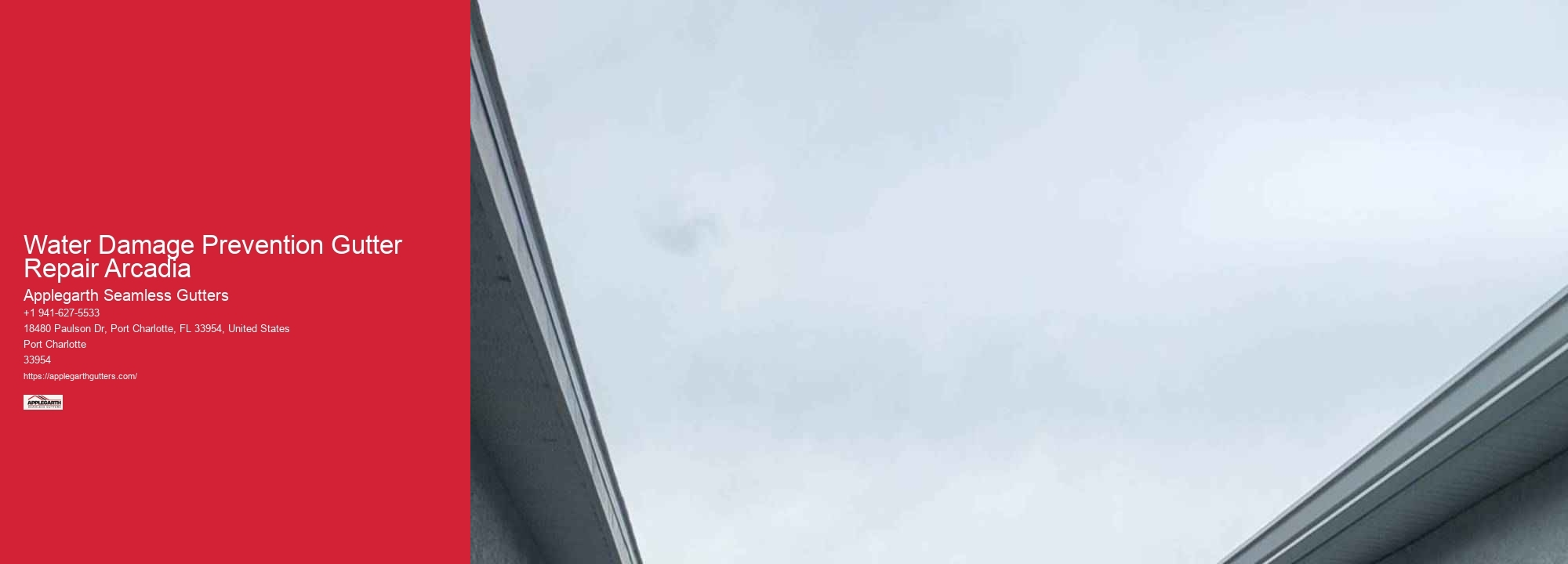 Water Damage Prevention Gutter Repair Arcadia