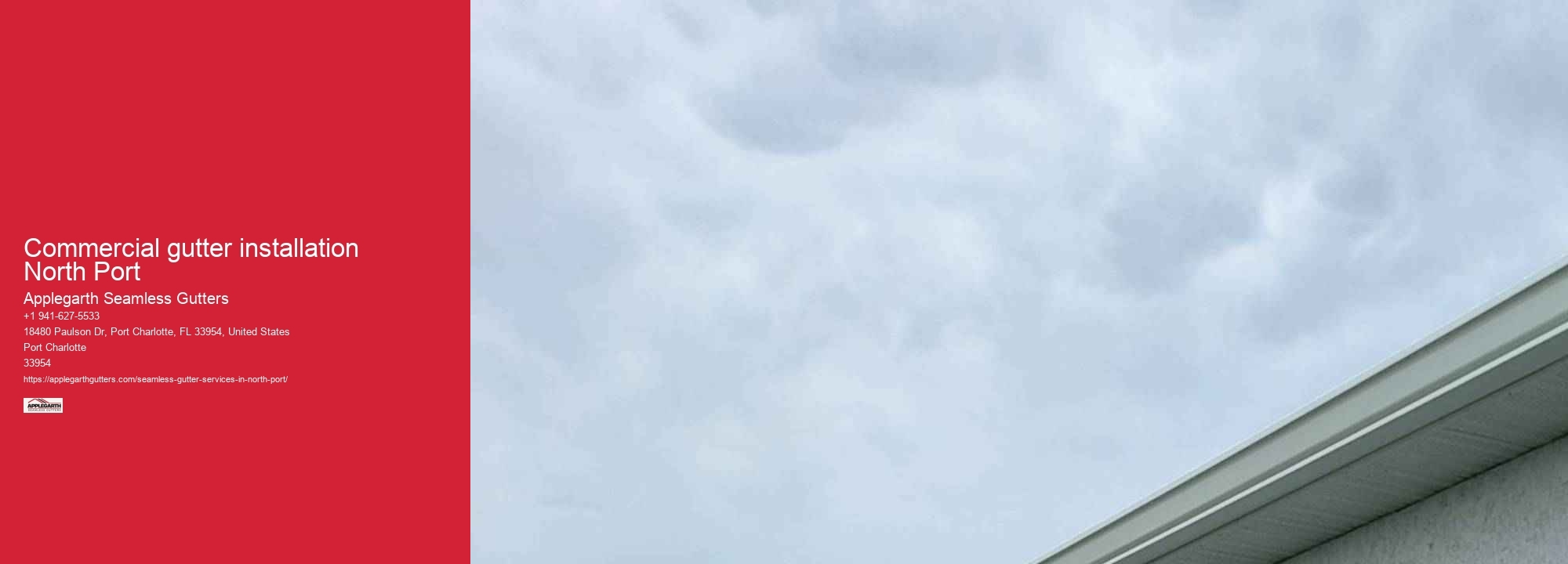 Commercial gutter installation North Port