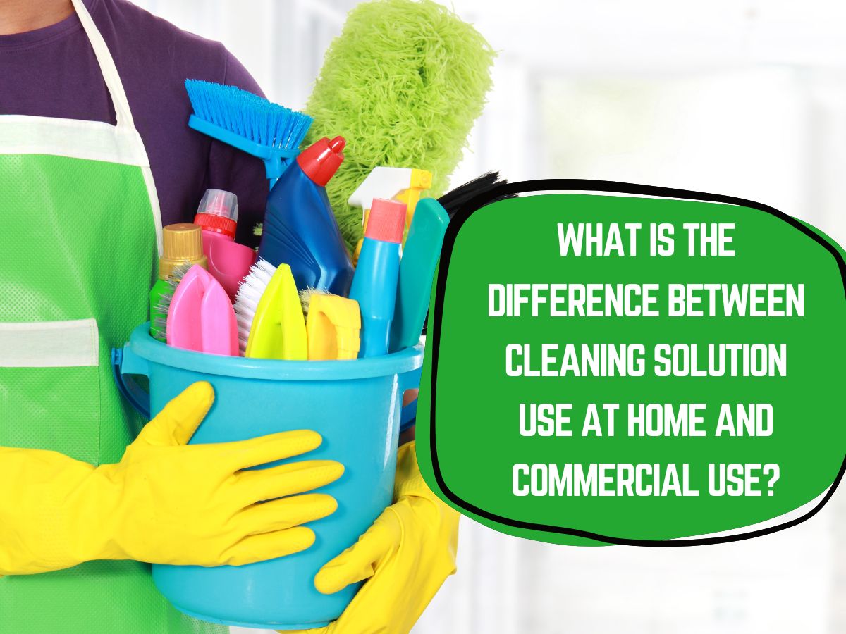 What is The Difference Between Cleaning Solution Use at Home than Commercial Cleaner Use in Sink