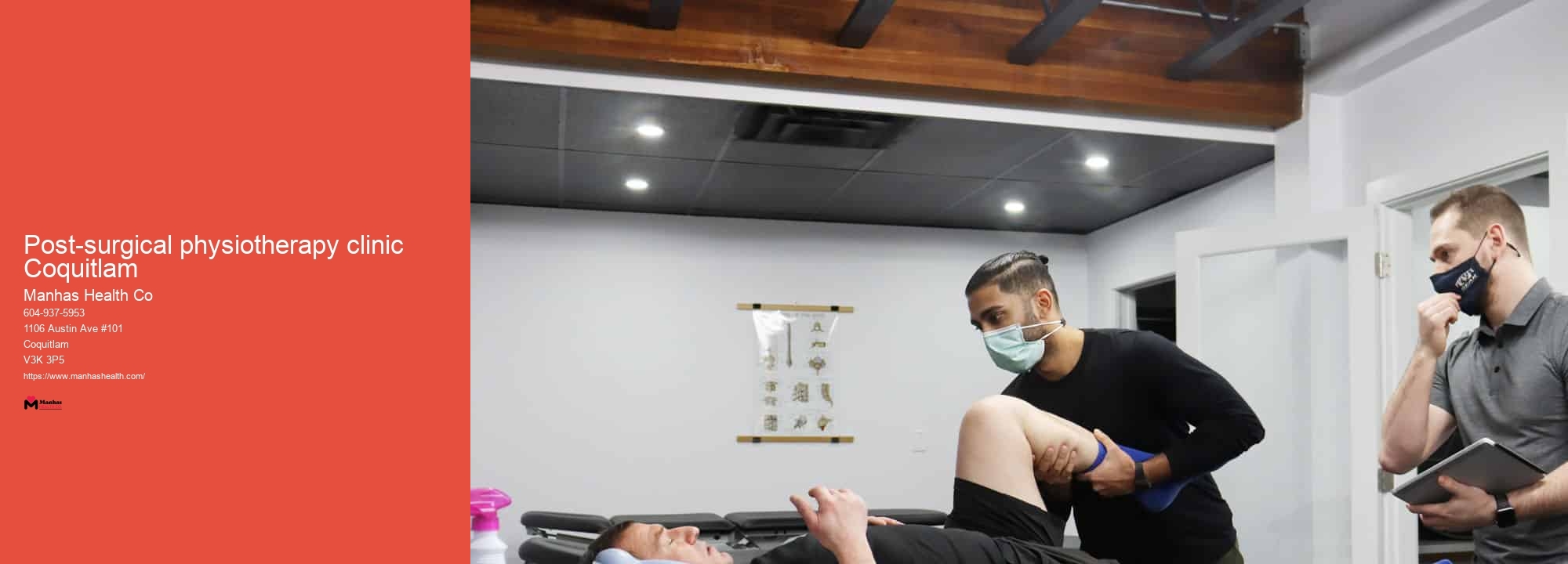 Post-surgical physiotherapy clinic Coquitlam