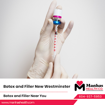 Wrinkle correction injections Botox results New Westminster