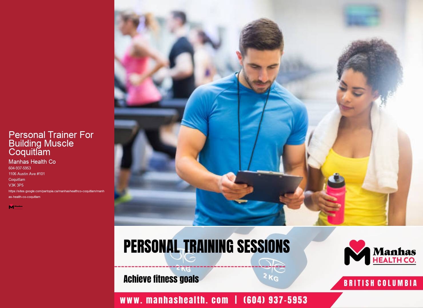 Fitness Coaching Personal Trainer For Building Muscle Coquitlam