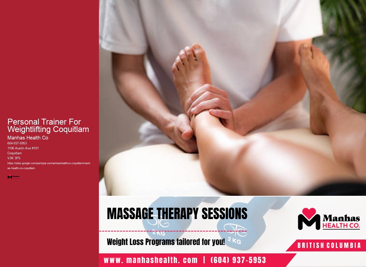 Personal Trainer For Weightlifting Coquitlam Fitness Instructor For Post-Workout Recovery