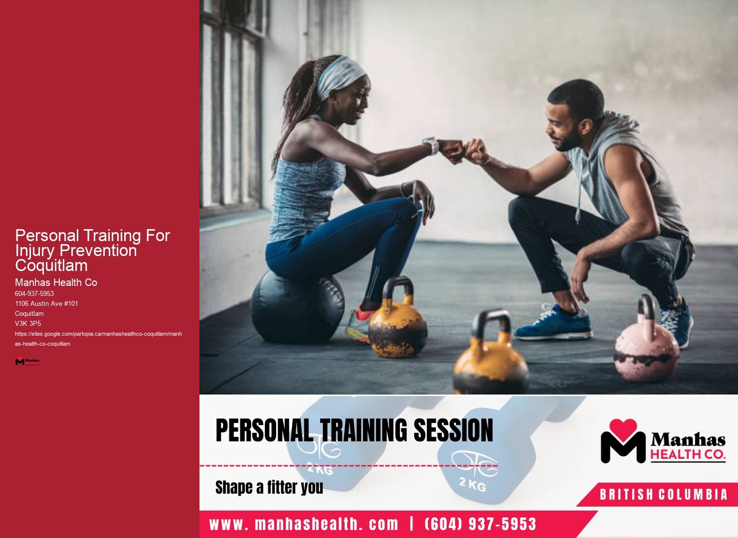 Personal Training For Injury Prevention Coquitlam Fitness Trainer For Mental Health