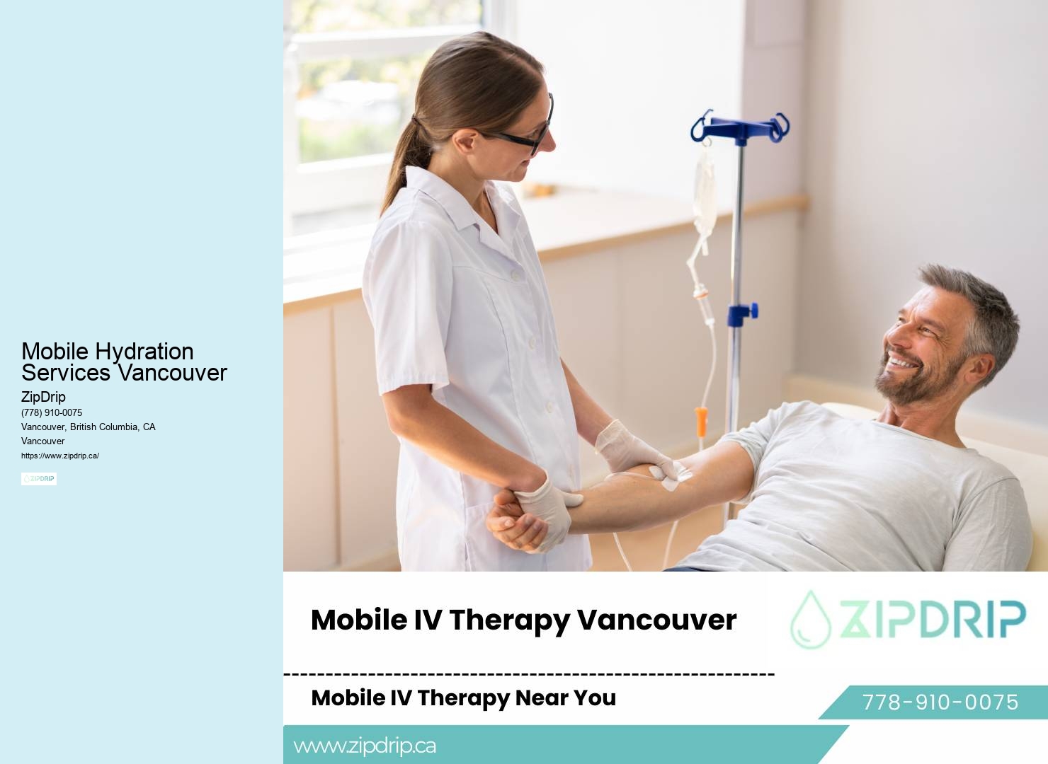 IV Hydration Delivery Mobile Hydration Services Vancouver