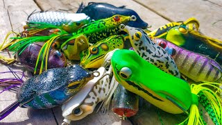 can you use a topwater frog with a spinning reel