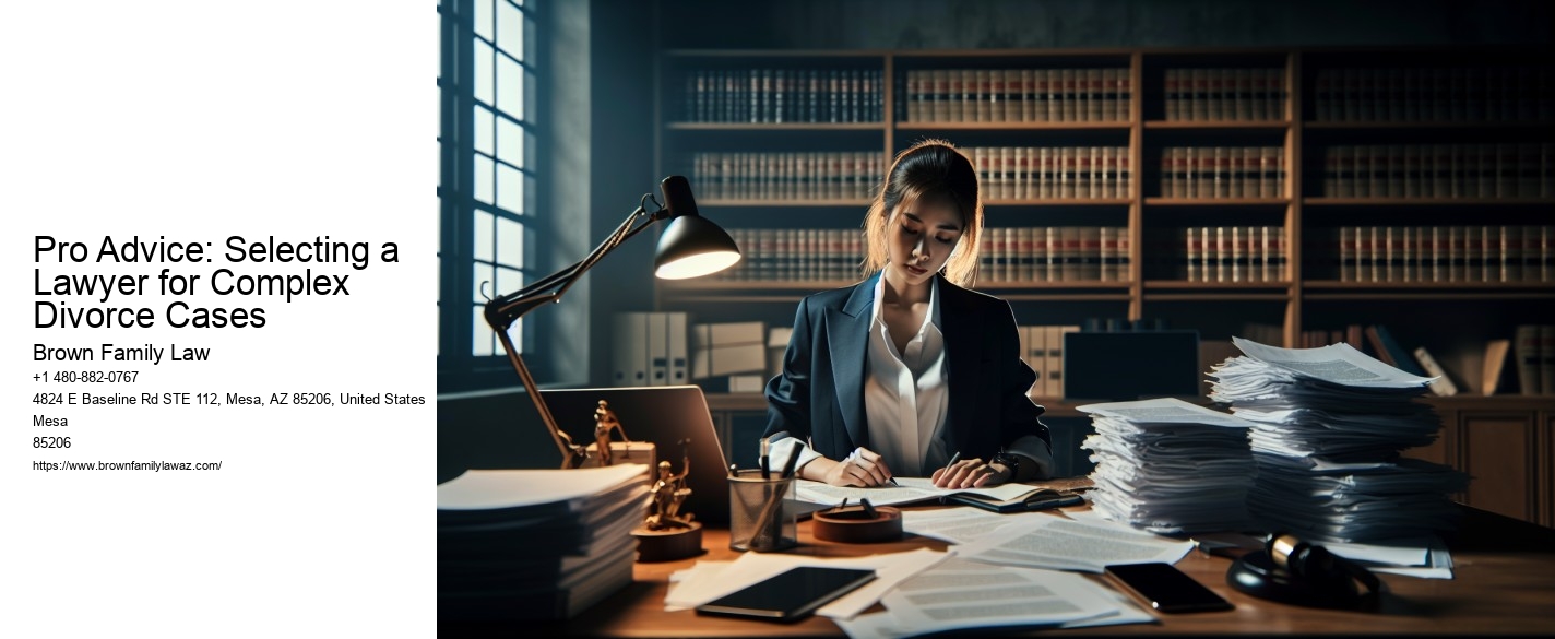 Pro Advice: Selecting a Lawyer for Complex Divorce Cases
