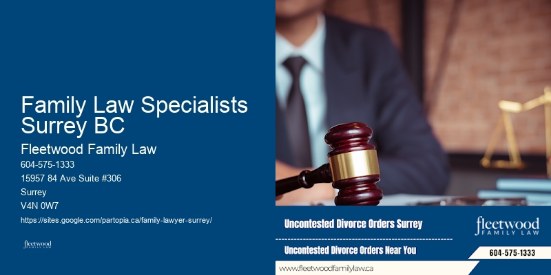 Family Law Specialists Surrey BC