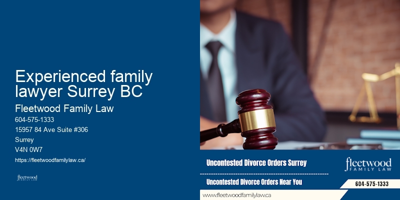 Experienced family lawyer Surrey BC