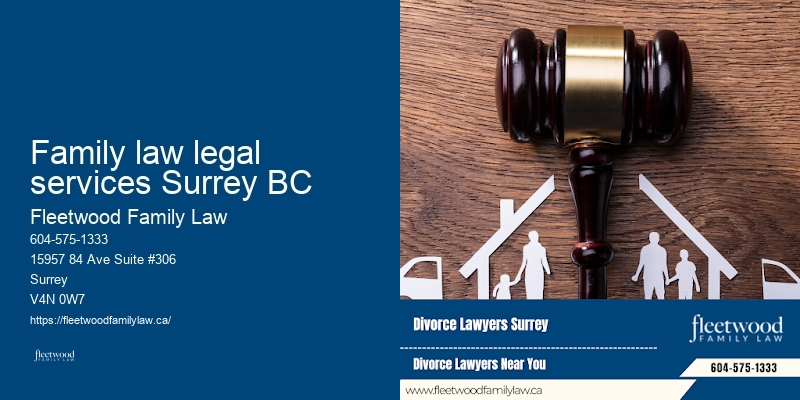 Family law legal services Surrey BC