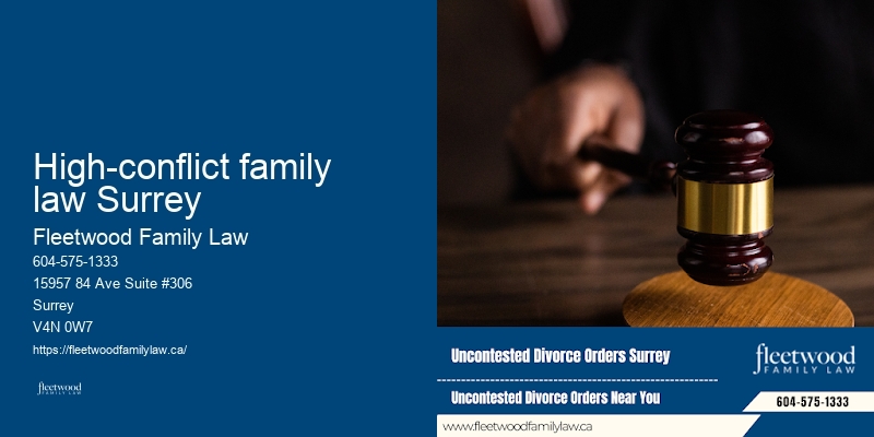 High-conflict family law Surrey