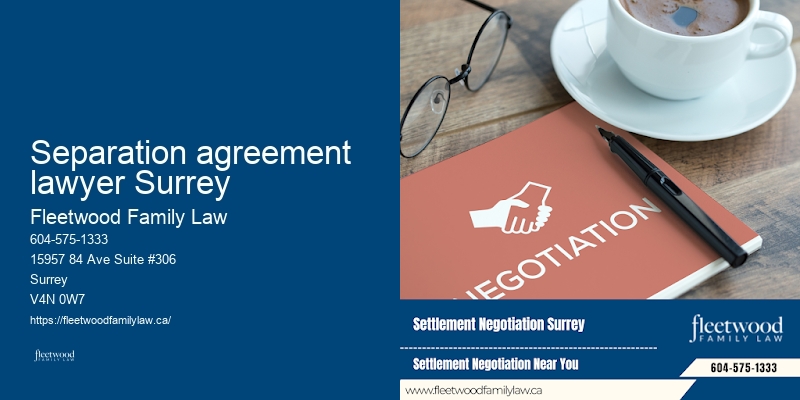 Separation agreement lawyer Surrey