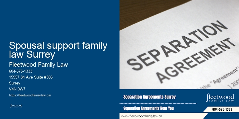 Spousal support family law Surrey