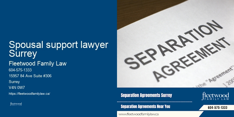 Spousal support lawyer Surrey