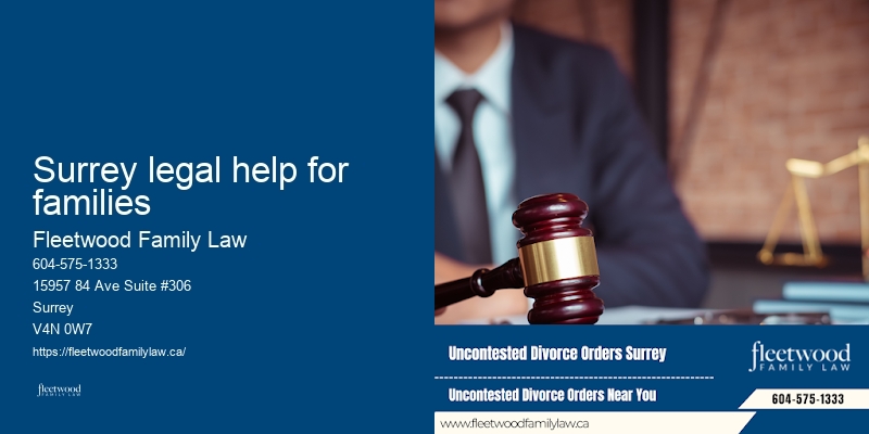 Surrey legal help for families