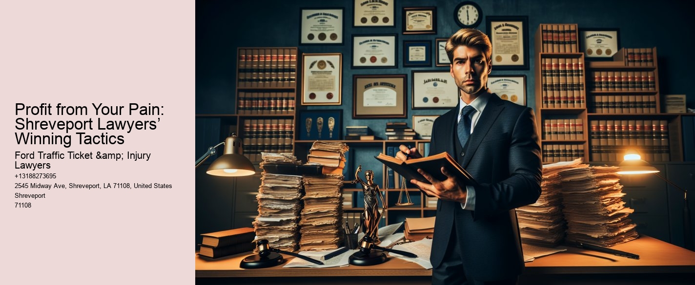 Profit from Your Pain: Shreveport Lawyers’ Winning Tactics