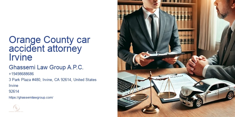 Orange County car accident attorney Irvine