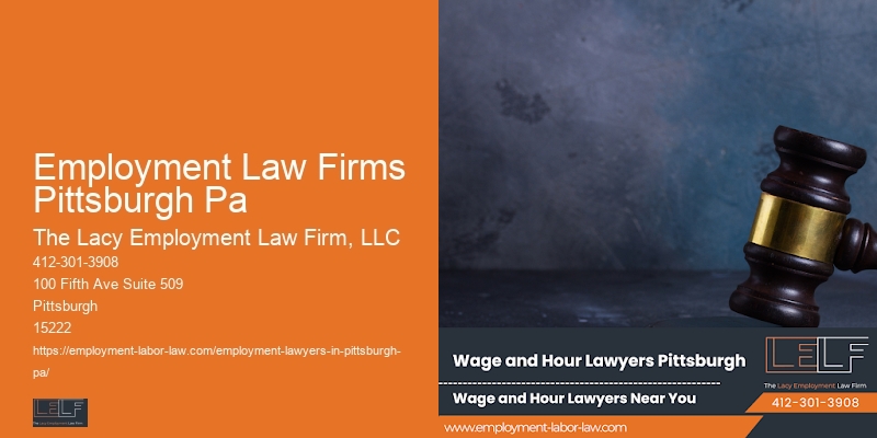 Wrongful Termination Attorney Consultation Employment Law Firms Pittsburgh Pa