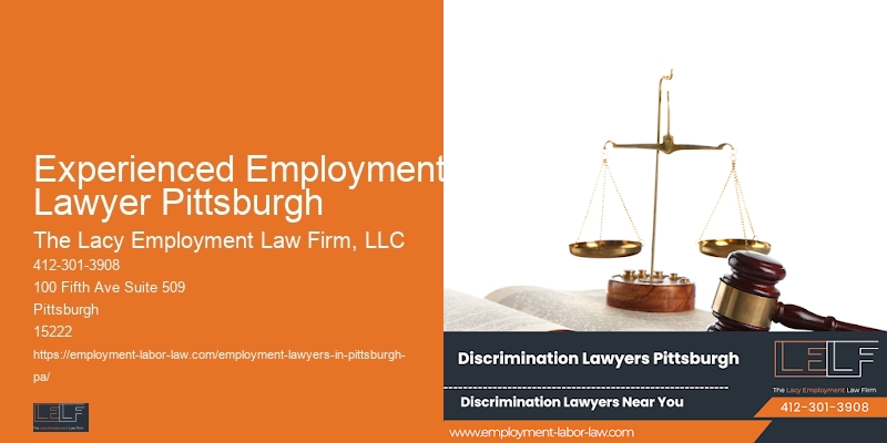 Workplace Discrimination Consultation Experienced Employment Lawyer Pittsburgh