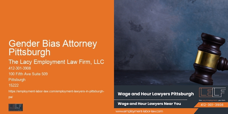 Gender Bias Attorney Pittsburgh Workplace Legal Services