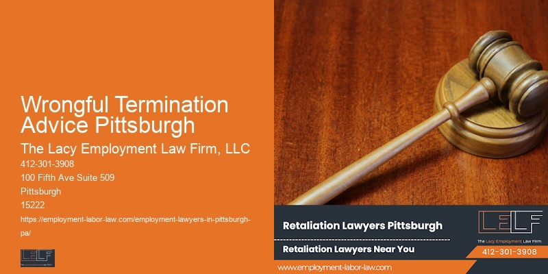 Workplace Discrimination Attorney Wrongful Termination Advice Pittsburgh