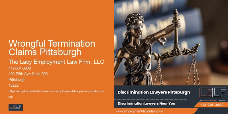 Employment Lawyer Near Oakland Wrongful Termination Claims Pittsburgh Pa