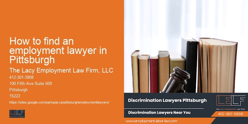 How to find an employment lawyer in Pittsburgh
