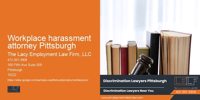 Workplace harassment attorney Pittsburgh