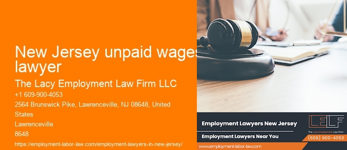 New Jersey unpaid wages lawyer