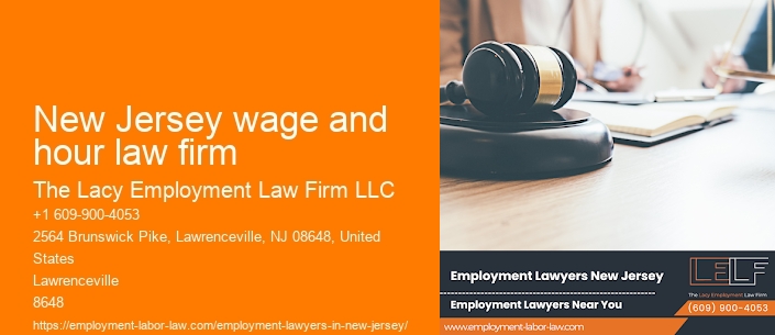 New Jersey wage and hour law firm
